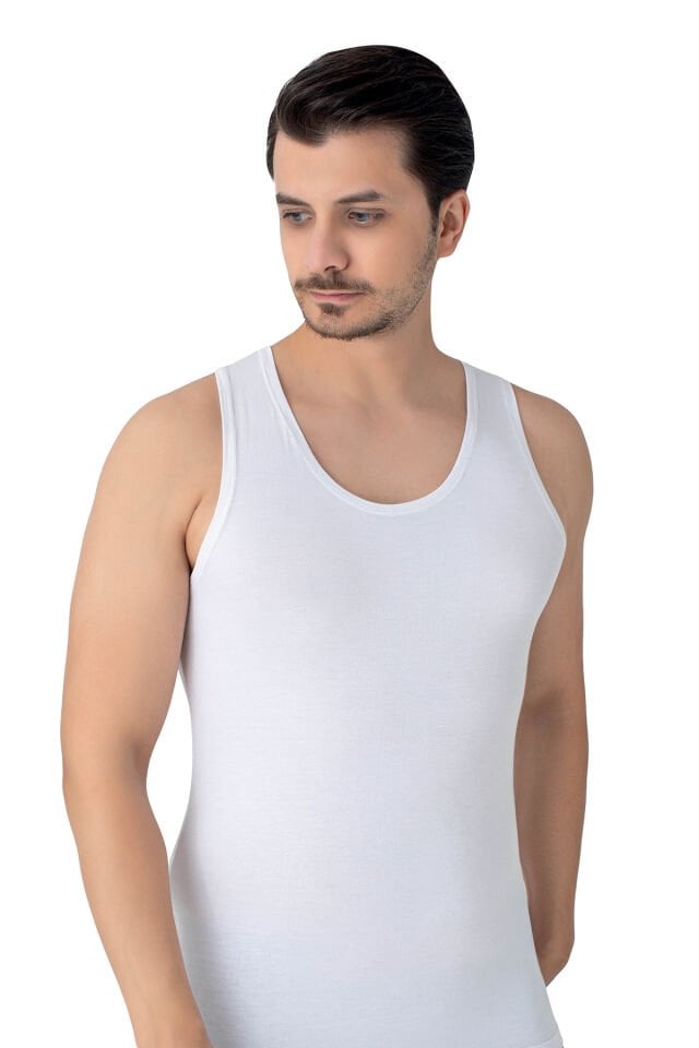 Senfoni Organik Bambu Erkek Atlet %92 Bambu – Regular Fit Basic İç Giyim