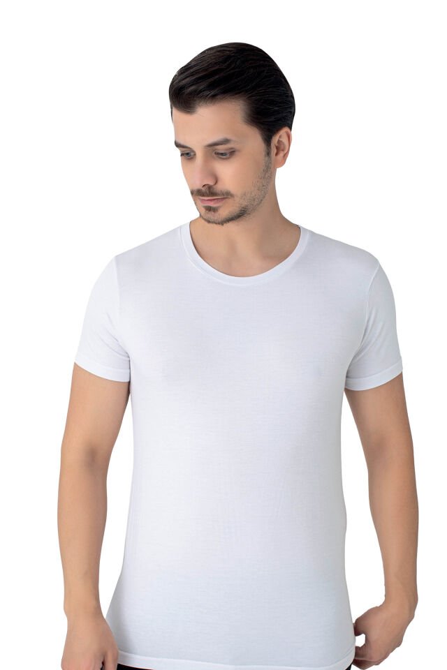 Senfoni Organik Bambu Erkek Yuvarlak Yaka Tişört %92 Bambu – Regular Fit İç Giyim