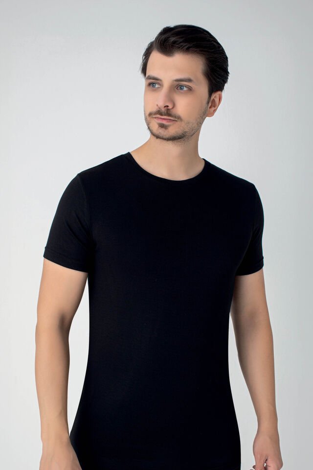 Senfoni Organik Bambu Erkek Yuvarlak Yaka Tişört %92 Bambu – Regular Fit İç Giyim