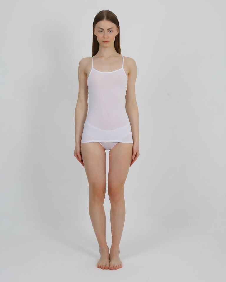 Senfoni  Organik Bambu Bayan İp Askılı Atlet %92 Bambu – İç Giyim