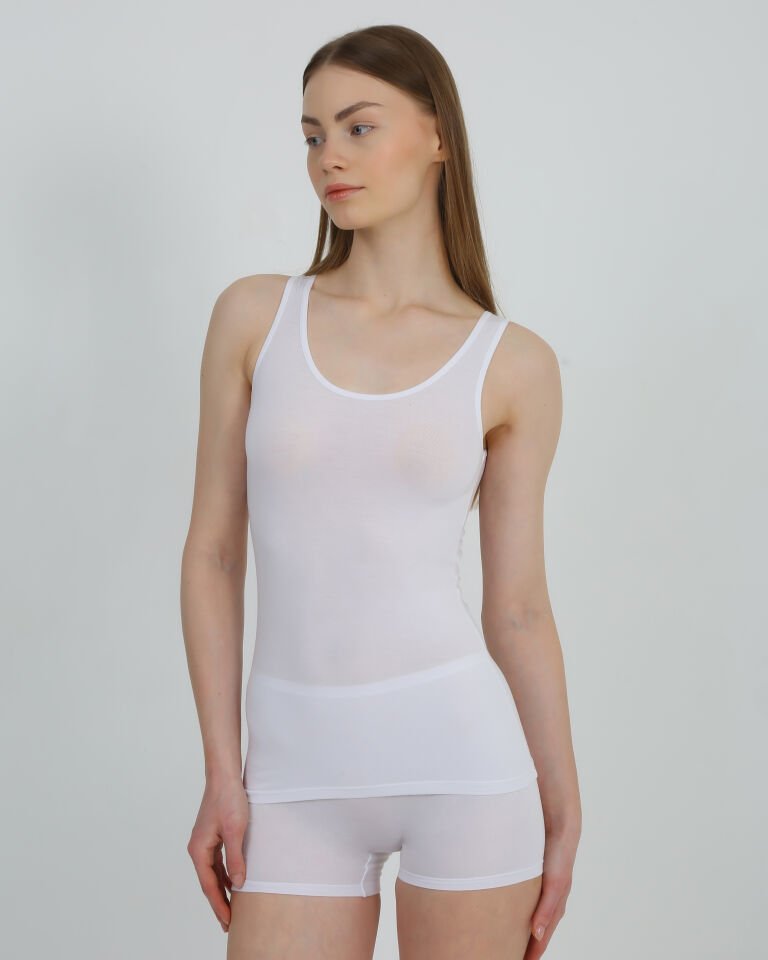 Senfoni Organik Bambu Bayan Kalın Askılı Atlet %92 Bambu – İç Giyim