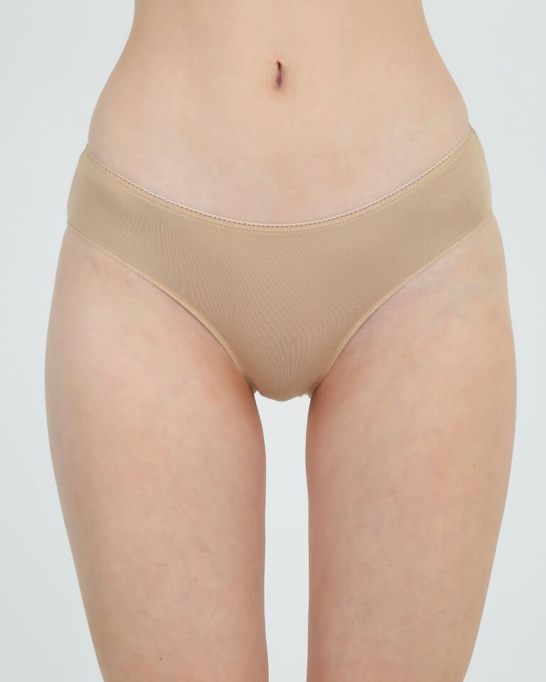 3’lü Siyah, Beyaz & Ten Organik Bambu Bayan Bikini Külot