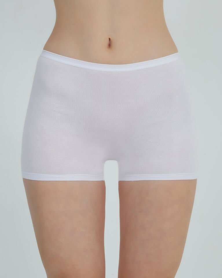 Senfoni 3’lü Siyah, Beyaz & Ten Organik Bambu Bayan Boxer Külot %92 Bambu – İç Giyim Paket